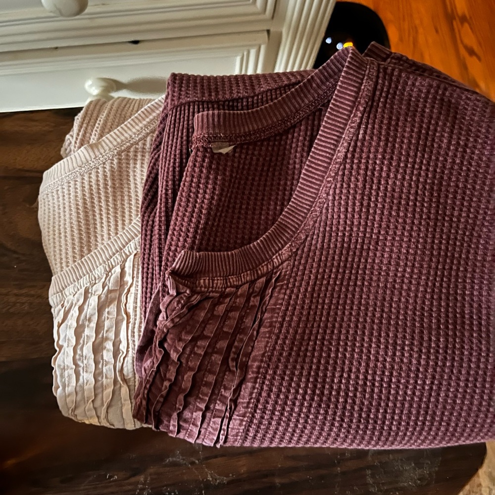 We The Free Blush Pink Waffle Knit Mini Dress - Picture 3 of 3